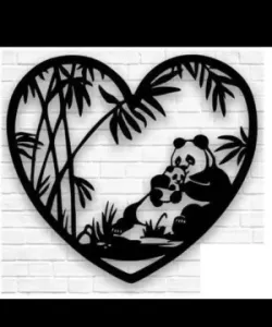 panda mom wall art