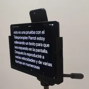 Soporte iPad y smartphone - Grabación videos telepromter