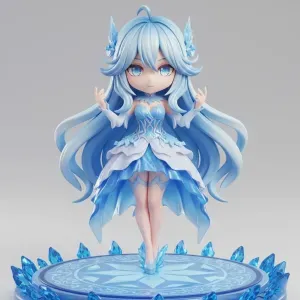 Glacia Everfrost – Chibi Ice Queen