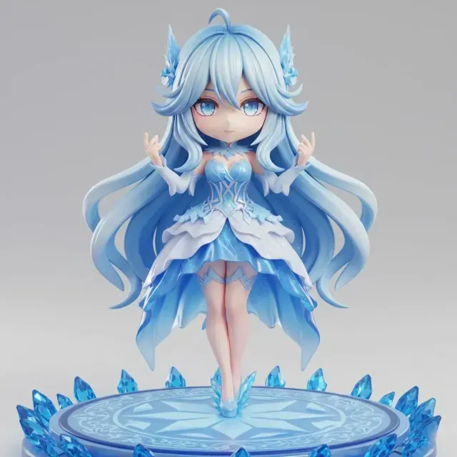 Glacia Everfrost – Chibi Ice Queen