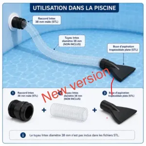 Raccords aspiration piscine intex upgrade