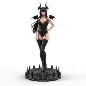 Dark Gothic Succubus Queen – Fantasy 3D Model