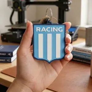 Argentine Football Keychain - Racing