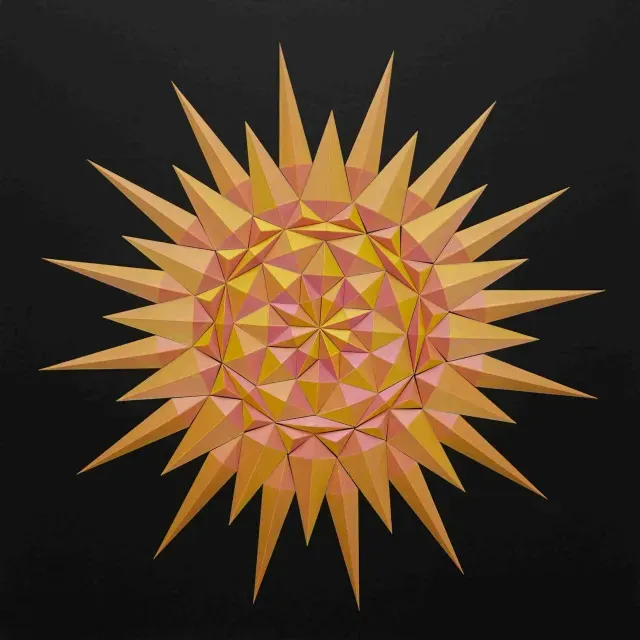 Geometric Star/Sun wall design