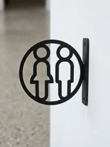 3D Toilet Sign Set – Wall-Mounted & Individual Figures