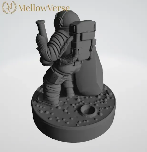 Astronaut Herb Grinder - 2-Part Magnetic - MellowVerse — Image 4 of 9