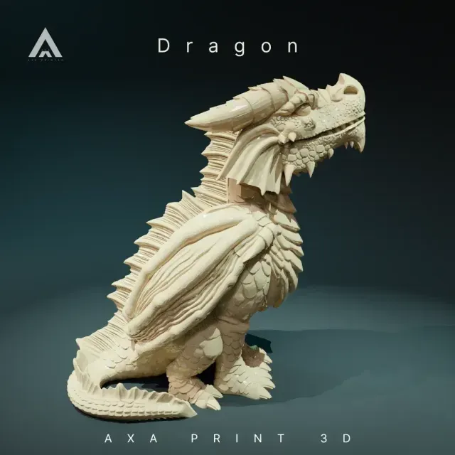 Majestic Fantasy Dragon | High-Detail 3D Model — Image 2 of 5