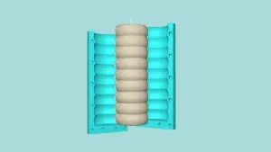 Candle Mold A17 - Molding Maker Wick Template