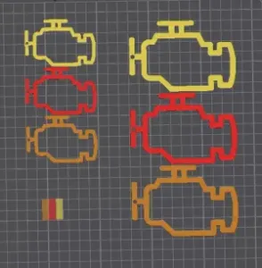 check engine keychain