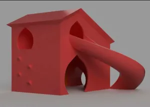 hamster house with slide