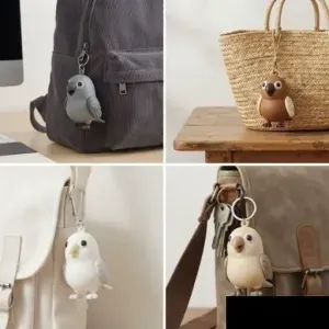 Cute Multicolor Chibi Parrot Keychain & Toy