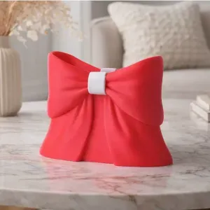 Satin Bow Vase – Playful Ribbon-Inspired Vase