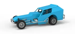 Vintage Dirt Modified stock car Version 8 Scale 1:25