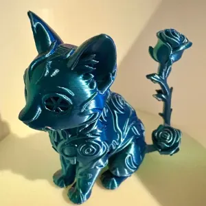Gothic rose cat