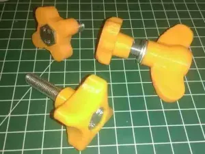 Various hand knops for hex bolts and nuts - metric M4 M5 M6