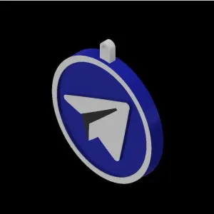 Telegram Apps Logo Keychain