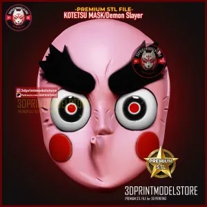 Kotetsu Mask - Demon Slayer - Kimetsu no Yaiba Cosplay Anime