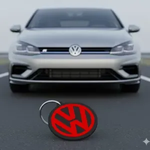 Llavero volkswagen con relieve