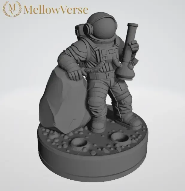 Astronaut Herb Grinder - 2-Part Magnetic - MellowVerse — Image 3 of 9