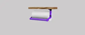 Under-Shelf Paper Towel Holder - Easy Print & Assembly