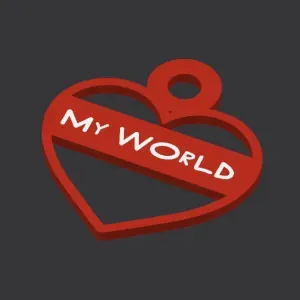 My World keyChain