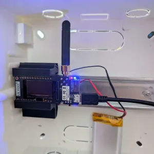 Lilygo Lora32 v2.1_1.6 din rail clip