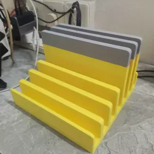 Tablet charging stand, storage rack, multiple storage racks