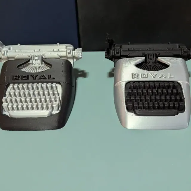 Typewriter bank card holder