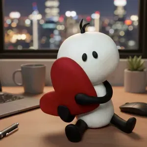 Muñeco con un corazón