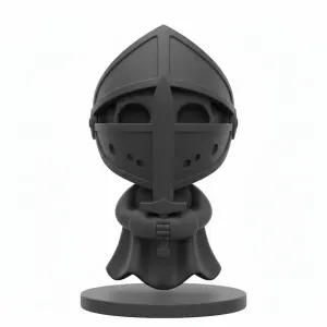 Chibi Armored Knight – Cute Medieval Guardian