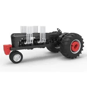 Vintage Small block Pulling tractor Version 3 Scale 1:25