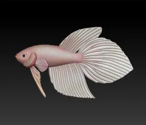 BETTA FISH VEILTAIL - READY FOR 3D PRINTING