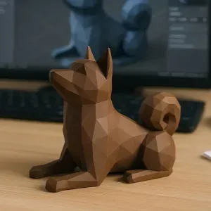 Shiba Inu low-poly