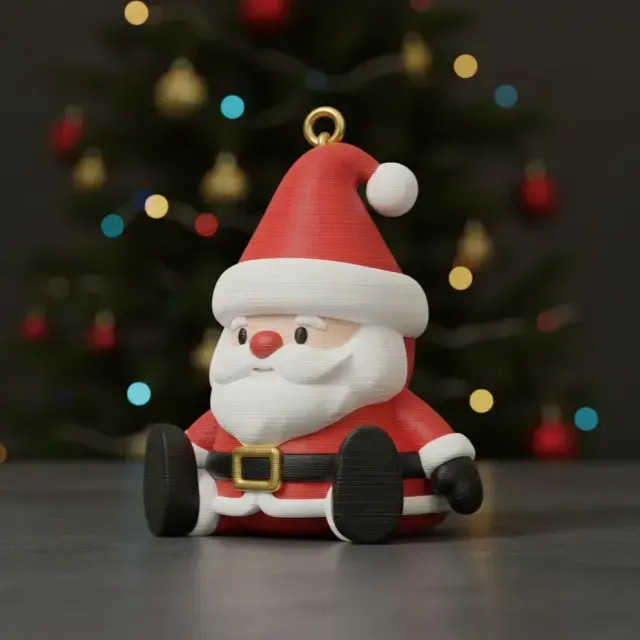 Articulated Cute Santa Claus Christmas Ornament — Фото 2 из 4