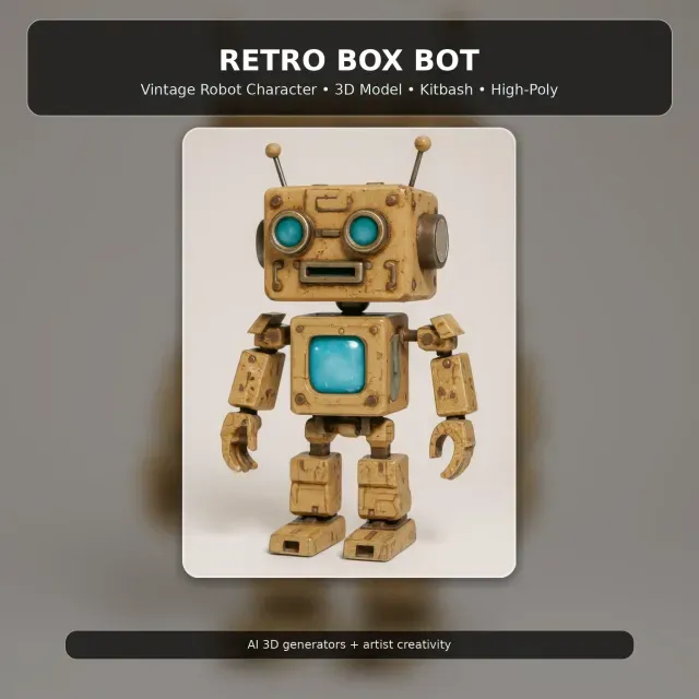 Fantasy Toy Character Collection Kitbash High-Poly 3D Model — Фото 9 из 9