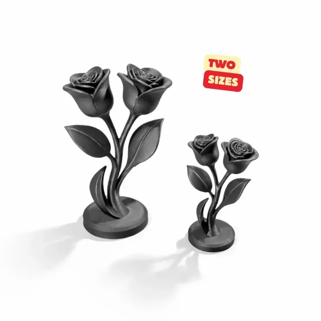 DOUBLE ROSE SCULPTURES / VALENTINES GIFT — Фото 3 из 7