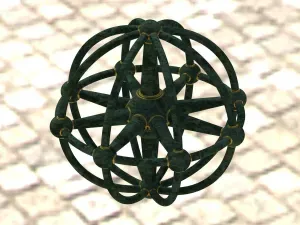 Wireframe Shape Geometric Sphere Linked