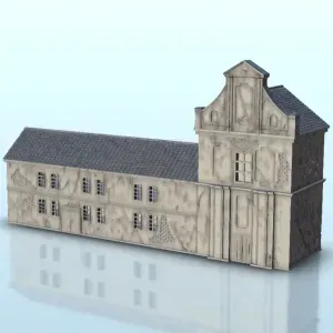 Baroque building 4 - terrain WW2 scenery modern miniatures