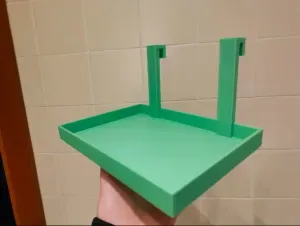 Shampoo glass-hanging shelf for shower