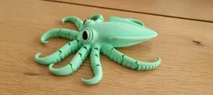 Articulated print in place flexi squid