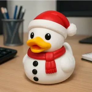 Rubber Duck - Snowman Duck - 3D Print
