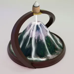 Backflow Incense Burner Mountain