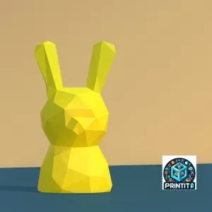 Easter bunny lowpoly