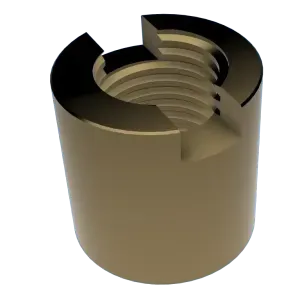 MINIATURE IQ-70 SPINDLE NUT KEYCHAIN