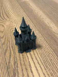 European-Style Ancient Castle Architecture Black Style