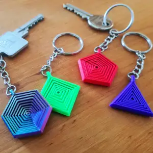 Fidget Keychain (Hexagon/Quint/Quad/Triangle)