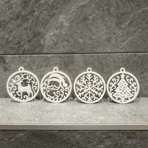 Stylish round Christmas tree ornaments