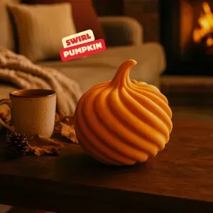 SWIRL PUMPKIN / AUTUMN DECOR / HALLOWWEN