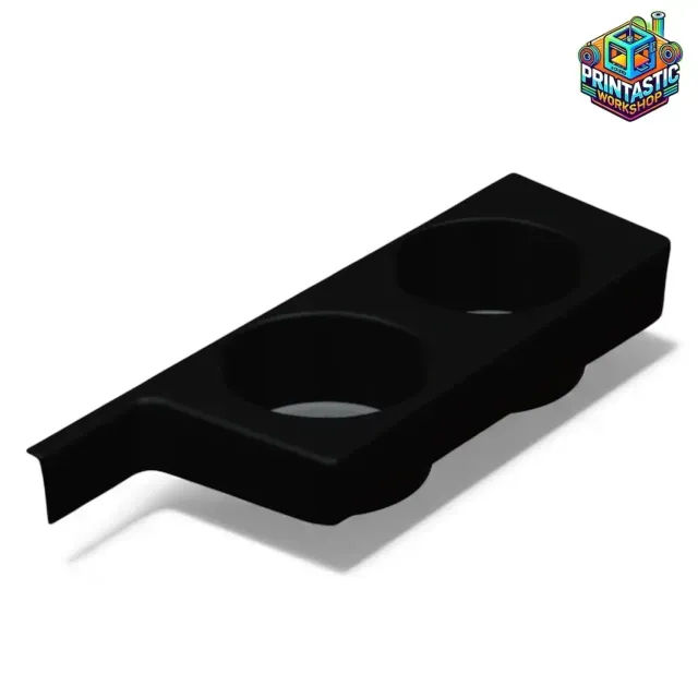 BMW E39 FRONT CENTER CONSOLE CUPHOLDER BASE WITH DECORATIVE — Image 4 of 7