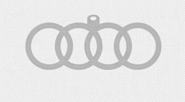 Audi Logo Keychain – Single Color — Фото 2 из 4